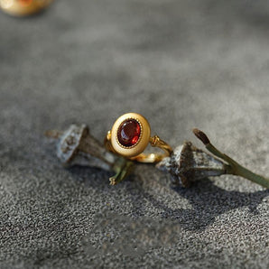 Pomegranate Bliss Garnet Ring